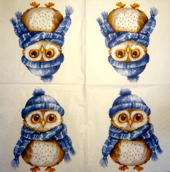 116 Owls - ply - Kalamazoo - CS - 24x24cm